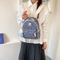 Sweet Bowknot Print Women's Backpack – Waterproof Travel Bag Women's Backpack Nixie Blue