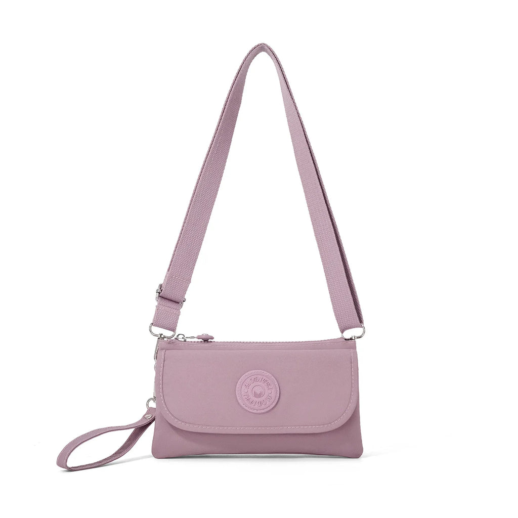 Nixie Waterproof Nylon Crossbody Bag – Large Capacity Satchel Crossbody Bag Nixie Purple