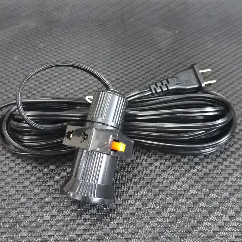 E27 Bulb Port Extension Cord with Outlet – 5M/8M Lamp Extender Lamp Extension Cord Nixie