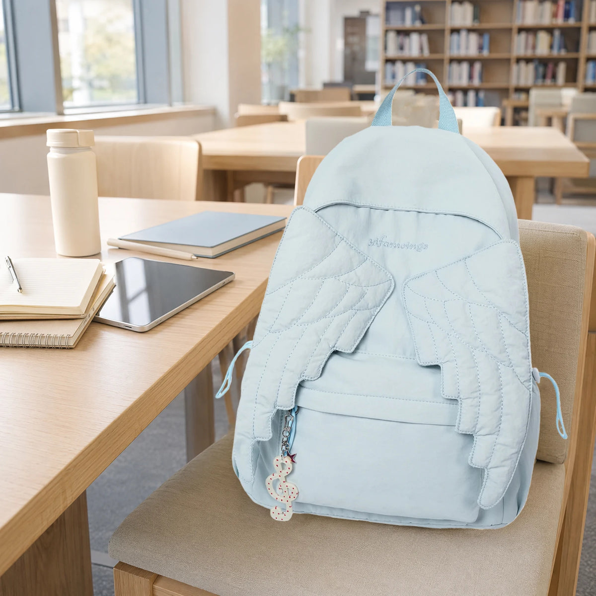Angel Wing Women's Nylon Backpack | Korean Style Large Capacity Women's Backpack Nixie