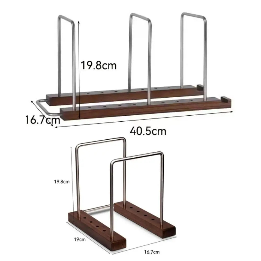 Solid Walnut Vinyl Record Stand – Adjustable LP & CD Holder