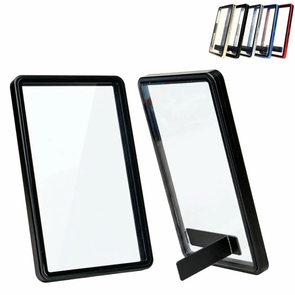 2-in-1 Graded Card Slab Case – Magnetic Metal & Glass Display