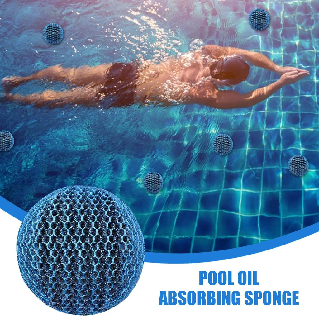 Floating Pool & Hot Tub Scum Absorber Oil Skimmer Ball Pool Scum Absorber Nixie