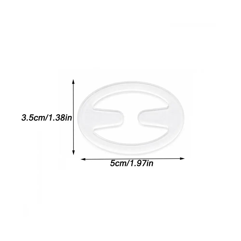 10Pcs Silicone Bra Strap Clips – Anti-Slip Invisible Fasteners Bra Strap Clips Nixie