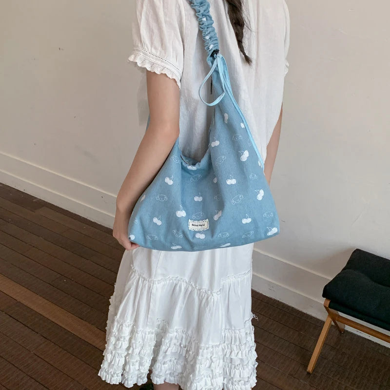 Women's Lightweight Nylon Tote Bag | Large Crossbody Shoulder Bag Women's Tote Bag Nixie