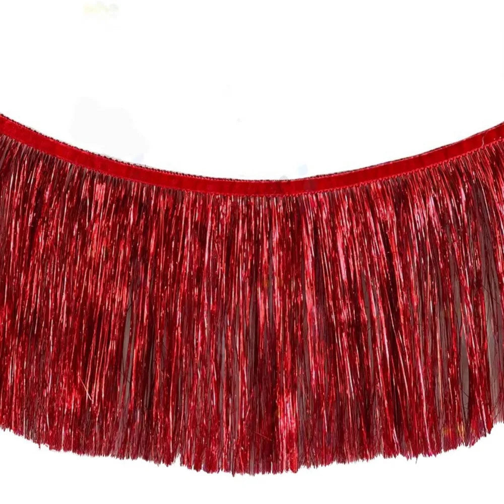 Metallic Foil Fringe Garland Multicolor Tinsel Tassel Backdrop
