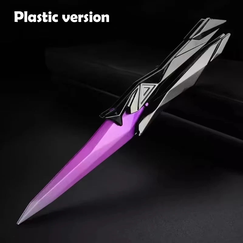 Foldable Butterfly Knife Replica – 3D Engraved Cosplay Prop Cosplay Prop Knife Nixie A-Purple