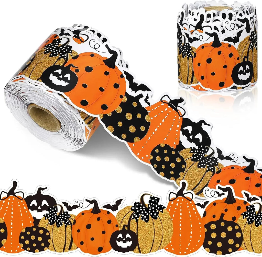 33 Ft Halloween Pumpkin Bat Bulletin Board Border Trim Decor Bulletin Board Border Nixie Pumpkin