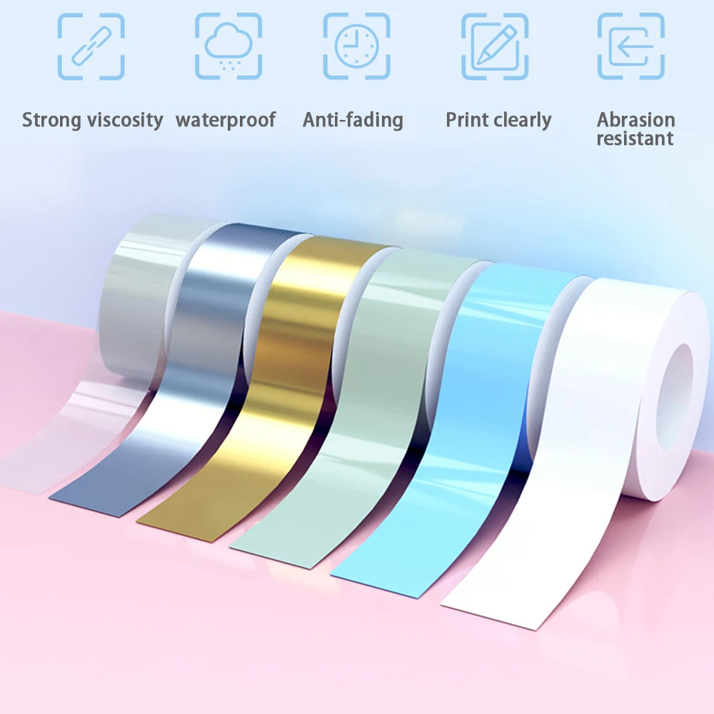 MakeID 16mm Thermal Label Tape – Waterproof Inkless DIY Sticker Thermal Label Tape Nixie