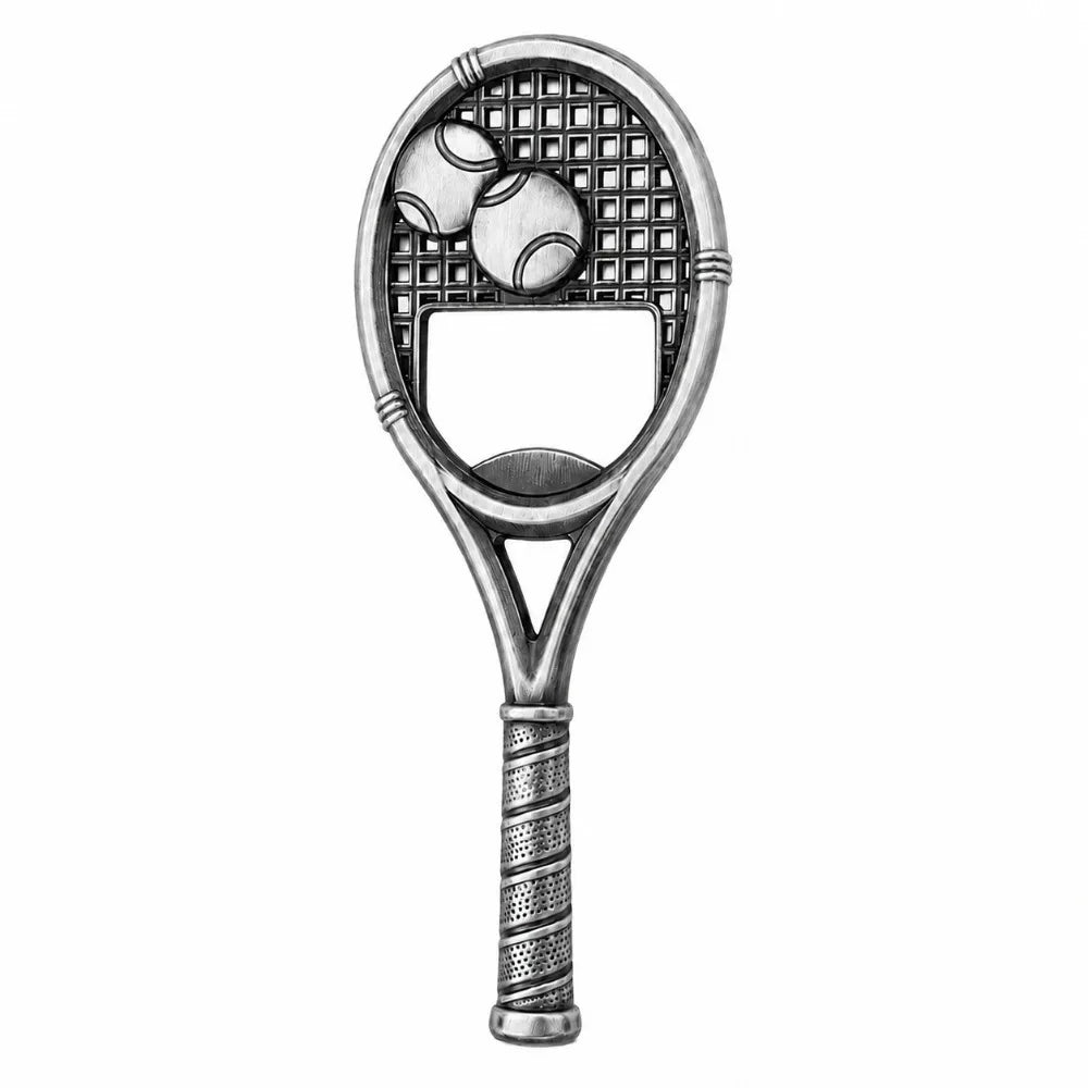 Tennis Racket Bottle Opener – Novelty Zinc Alloy Beer Opener Novelty Bottle Opener Nixie silvery