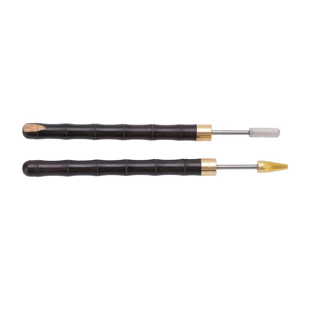 2pcs Leather Edge Dye Pen Set – Stainless Steel Roller Applicator Leather Edge Tool Nixie