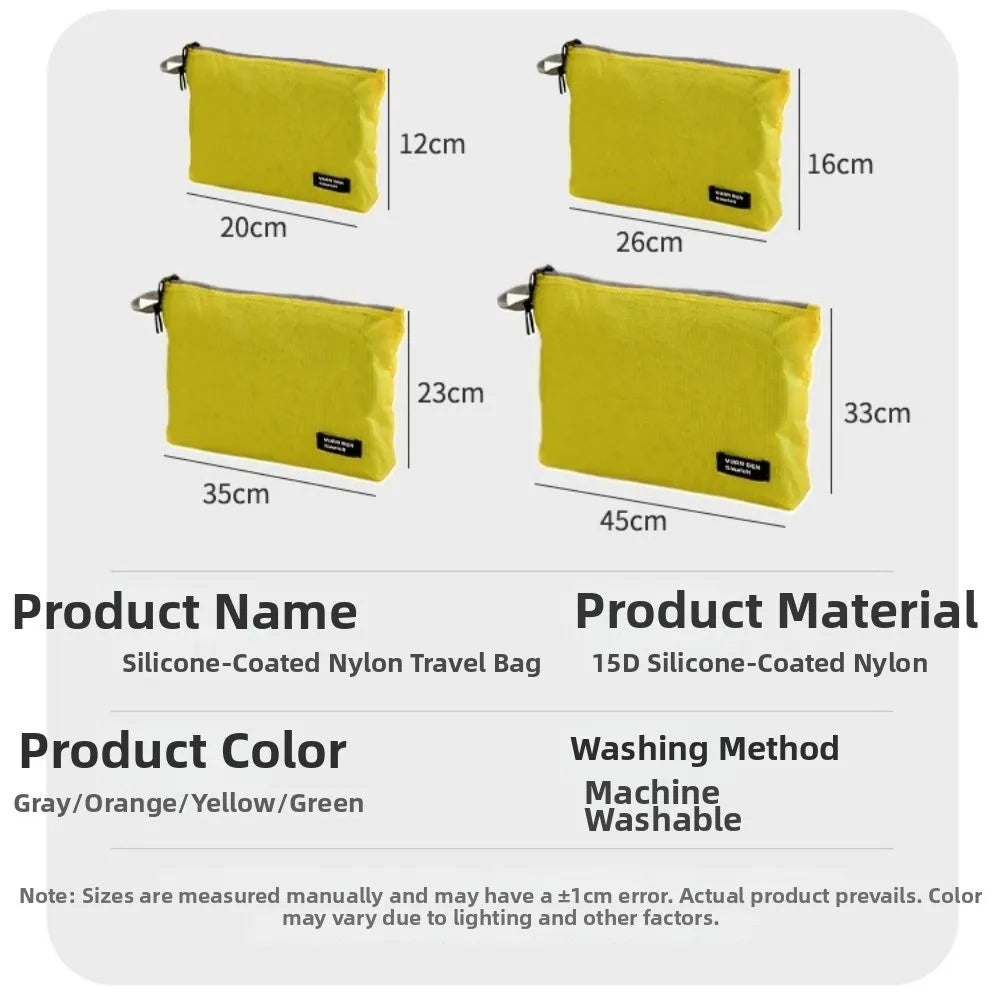 Silicone-Coated Nylon Luggage Storage Bag | Lightweight Travel Travel Storage Bag Nixie
