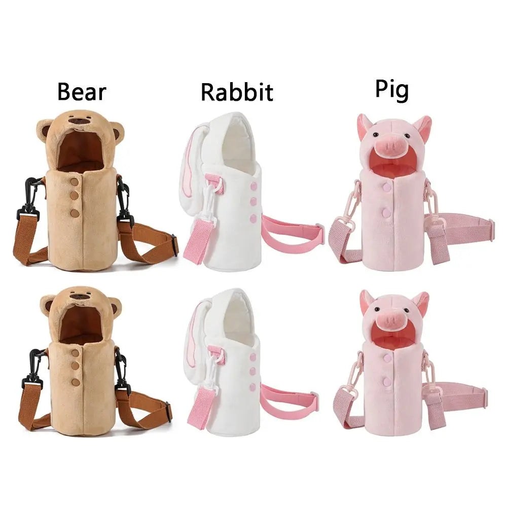 Plush Insulated Water Bottle Sleeve Cover – Camping Pouch Water Bottle Sleeve Nixie