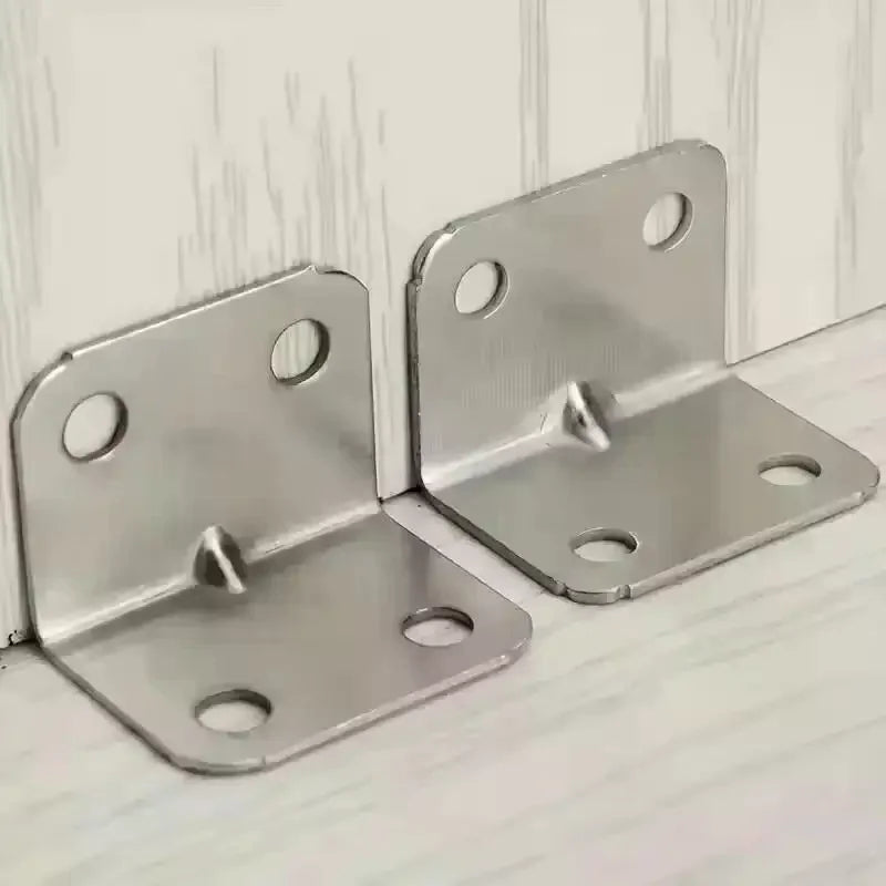 20pcs 90-Degree Angle Iron Brackets – Shelf & Furniture Support Angle Iron Bracket Nixie