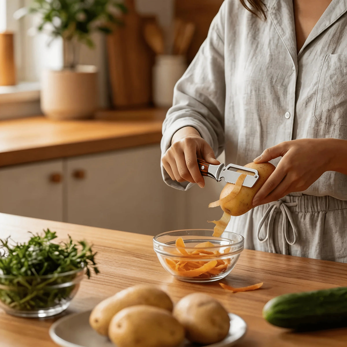 2-Piece Stainless Steel Vegetable Peeler & Bottle Opener Set Vegetable Peeler Set Nixie