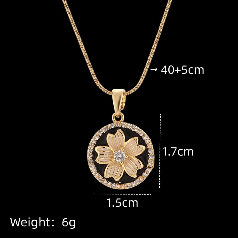 Luxury Star Pendant Necklace – Gold & Silver Snake Chain Pendant Necklace Nixie XL2162-08