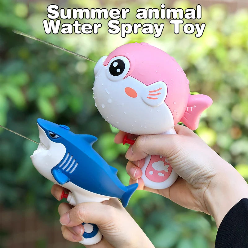 Kids Cartoon Squirt Water Toy – Puffer Fish & Shark Beach Fun Kids Water Squirt Toy Nixie