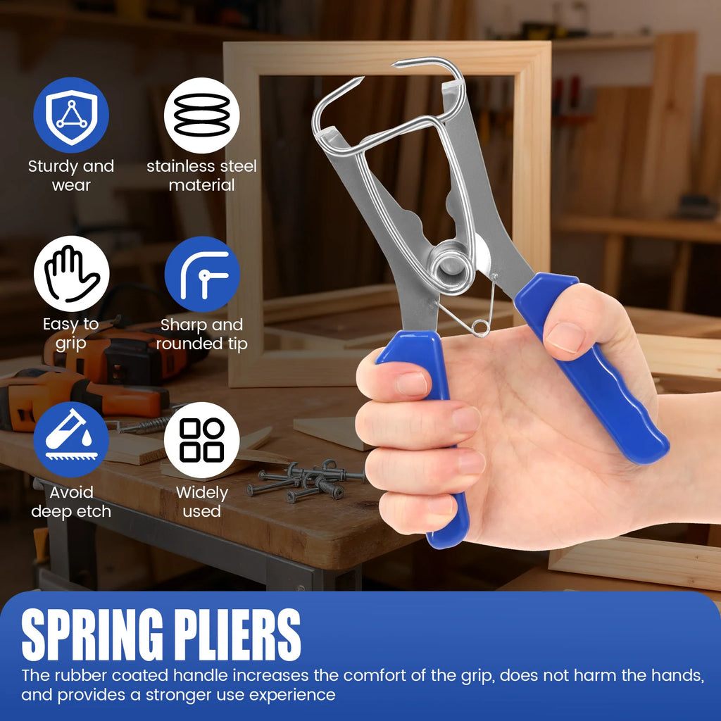 Miter Spring Clamp & Pliers Kit – 24pc Woodworking Set Woodworking Clamp Kit Nixie