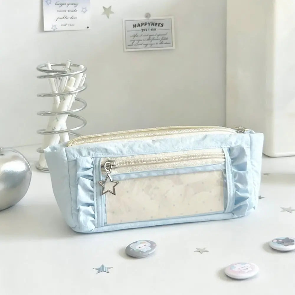 Large Transparent Pencil Case Multi-Functional Pen Bag Organizer Pencil Case Nixie