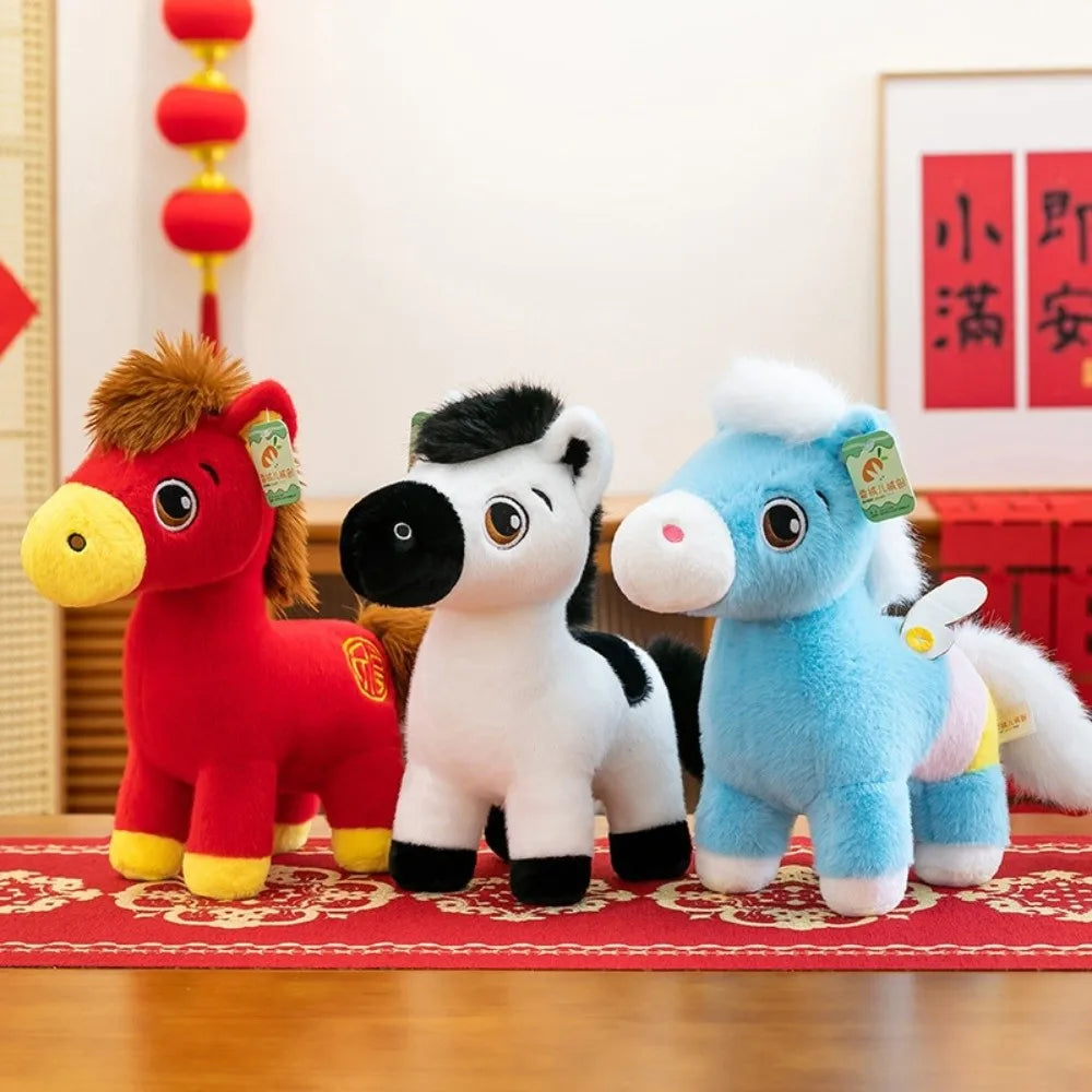 Chinese Zodiac Horse Plush Doll 20cm – Lunar New Year Gift