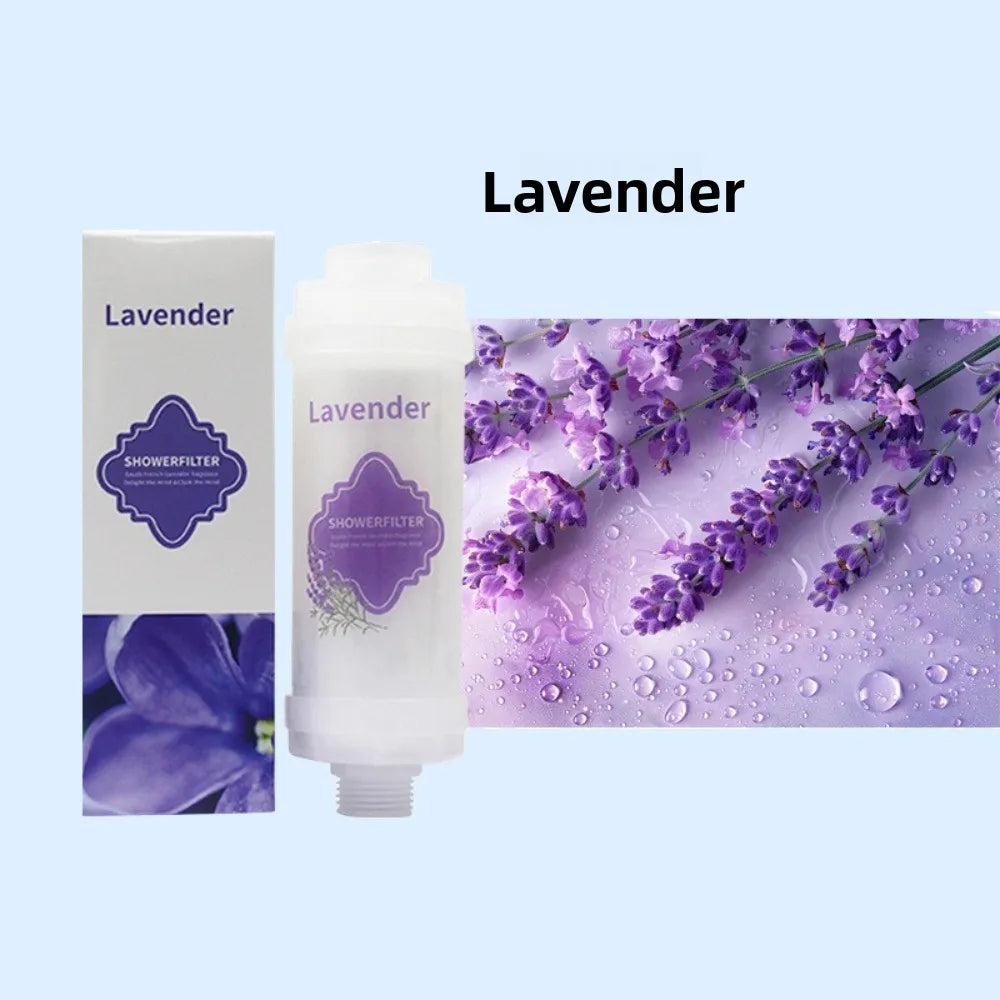 Lavender Vitamin C Shower Filter – Dechlorination & Fragrance Shower Head Filter Nixie