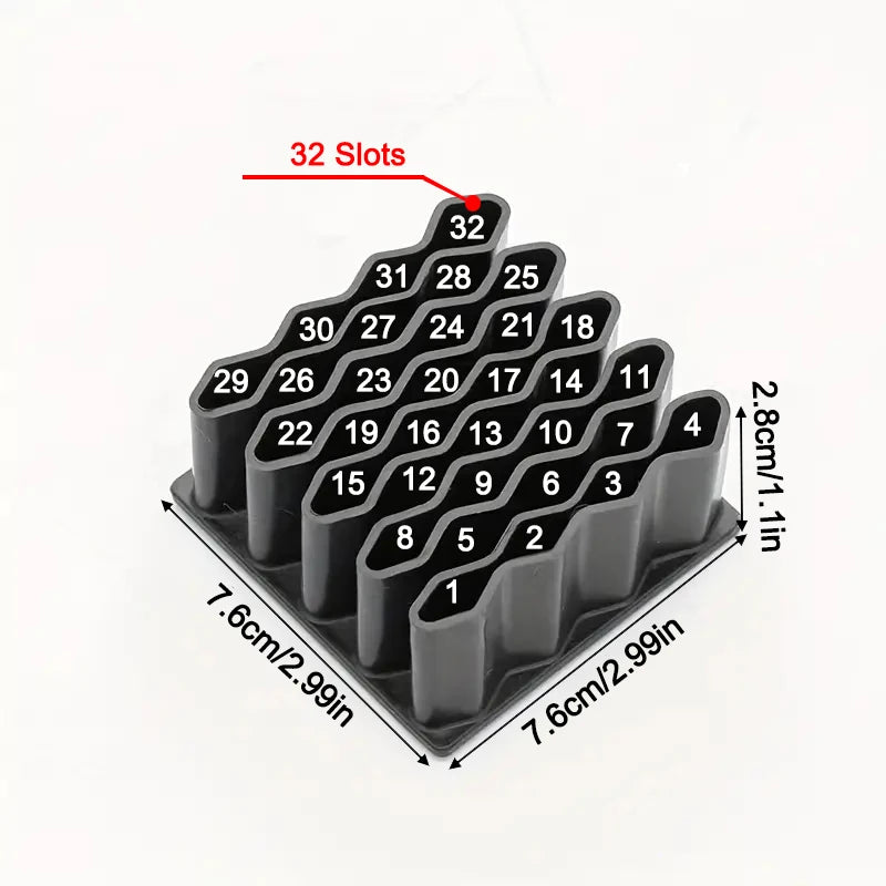 32-Slot Wave Desktop Organizer – Cosmetics & Pen Storage Desktop Storage Organizer Nixie