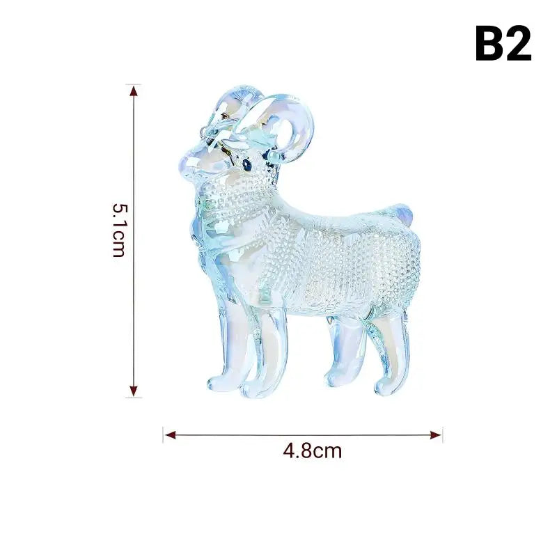 2027 Zodiac Sheep Crystal Figurine – Décor & Gift