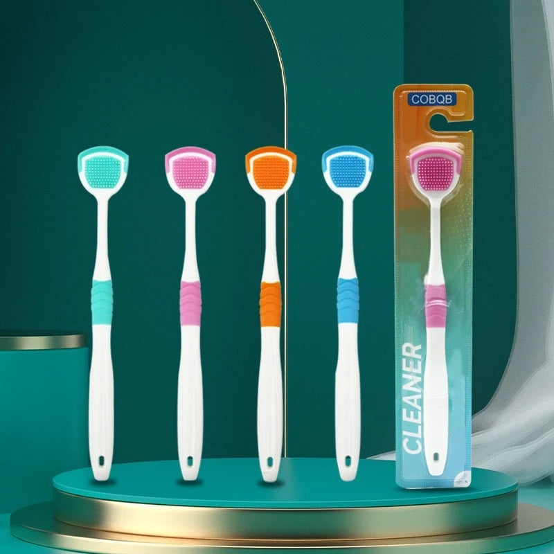 Dual-Sided Silicone Tongue Cleaner – Portable, Odor-Free Scraper Tongue Scraper Nixie