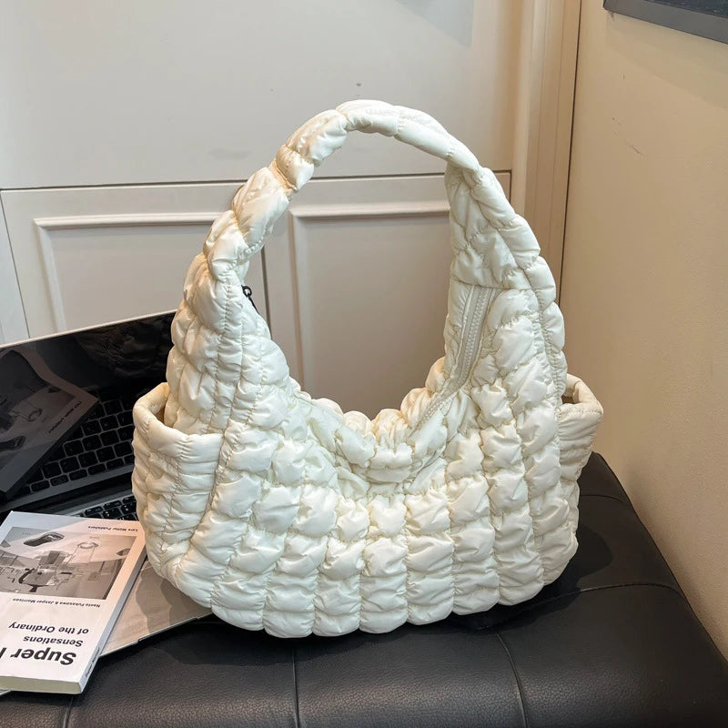 Puff Pleated Cloud Bag – Women's Large Crossbody Shoulder Bag Women's Crossbody Bag Nixie
