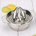 Stainless Steel Citrus Squeezer & Lemon Juicer with Bowl Citrus Juicer Squeezer Nixie Silver Squeezer