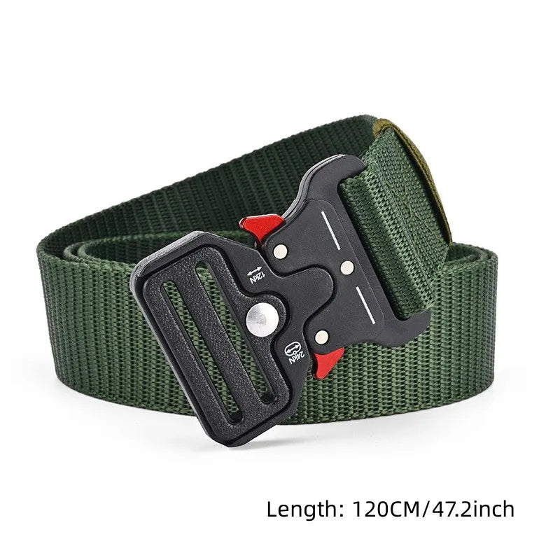 Tactical Nylon Canvas Woven Belt – Unisex Outdoor Trouser Belt Tactical Canvas Belt Nixie