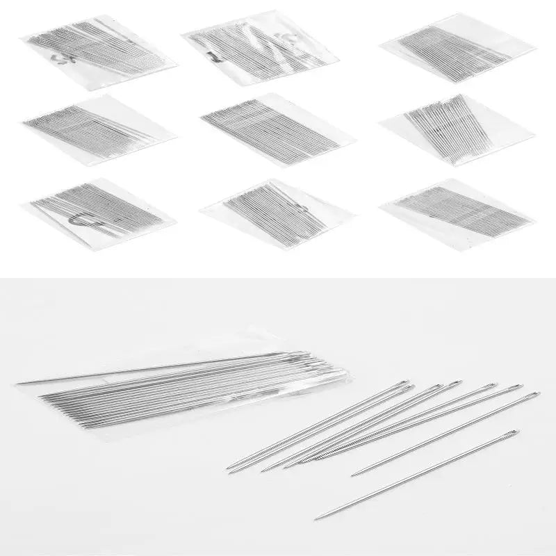 25Pcs Big Eye Hand Sewing Needles – Multi-Size Rustproof Steel Set