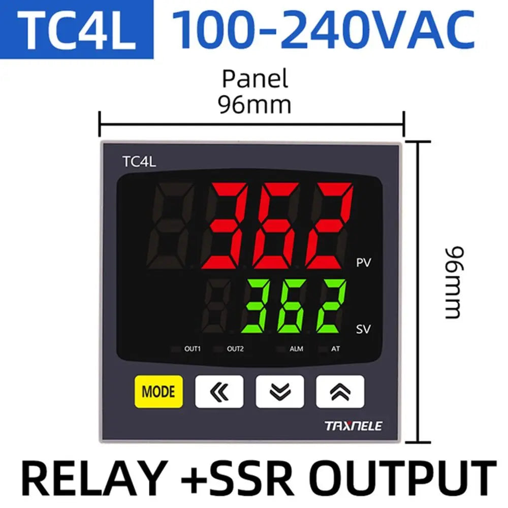 TC Series Digital PID Temperature Controller Dual SSR Relay PID Temperature Controller Nixie TC4L 96x96mm