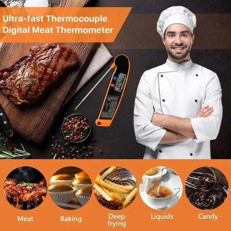 Digital Food Thermometer Probe – Meat BBQ Oven Kitchen Tool