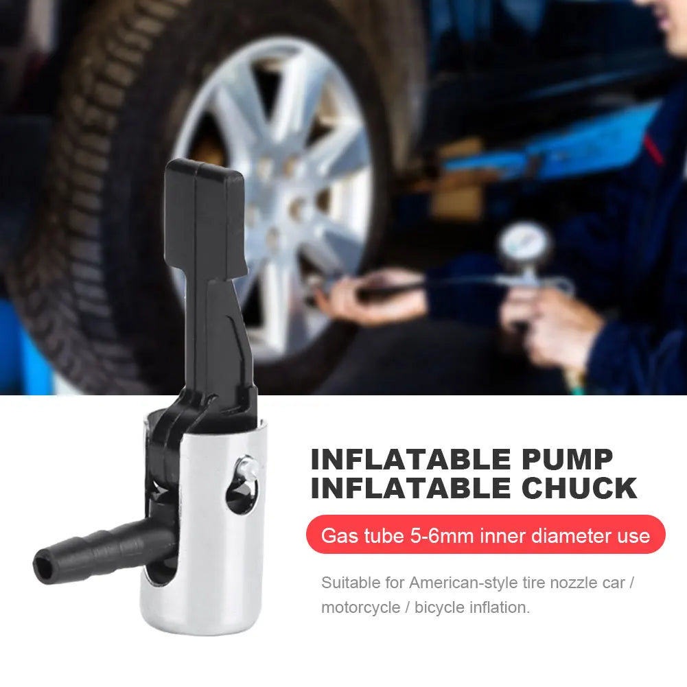 Tire Inflator Chuck Nozzle for 5-6mm Air Hose | Car Bike Moto Tire Inflator Chuck Nixie