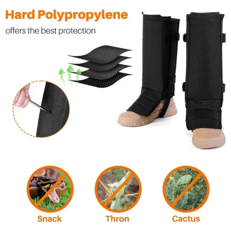 Heavy Duty Hunting Gaiters – Snake & Thorn Leg Guards Hunting Leg Gaiters Nixie