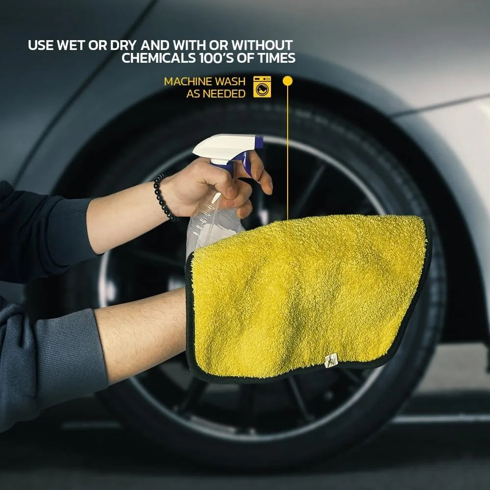 Nixie Microfiber Car Detailing Towels 12x12 – 3/5/10 Pack Auto Detailing Towel Nixie