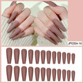 24PCS Gray Matte Ballet French Tip Press On Nails for Women Press On Nails Nixie 24PCS