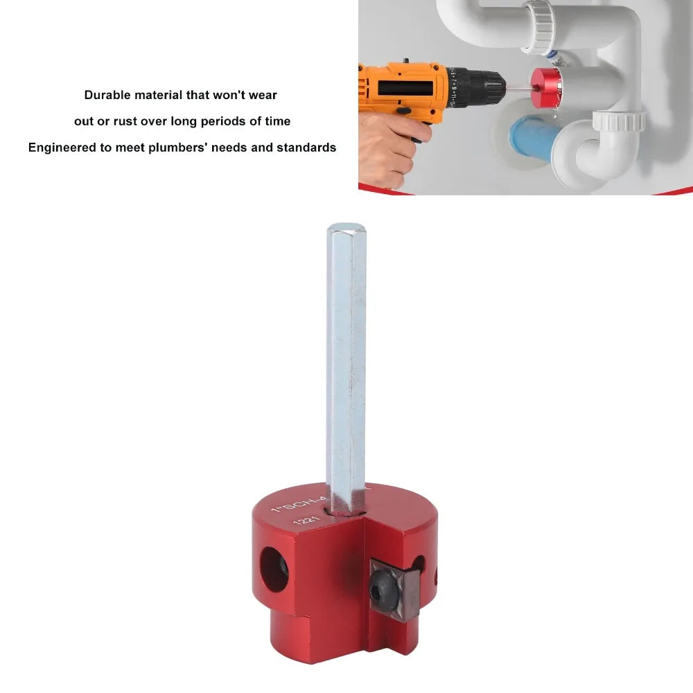 Aluminum Alloy Pipe Reamer Kit 1" 1.5" 2" PVC Socket Saver