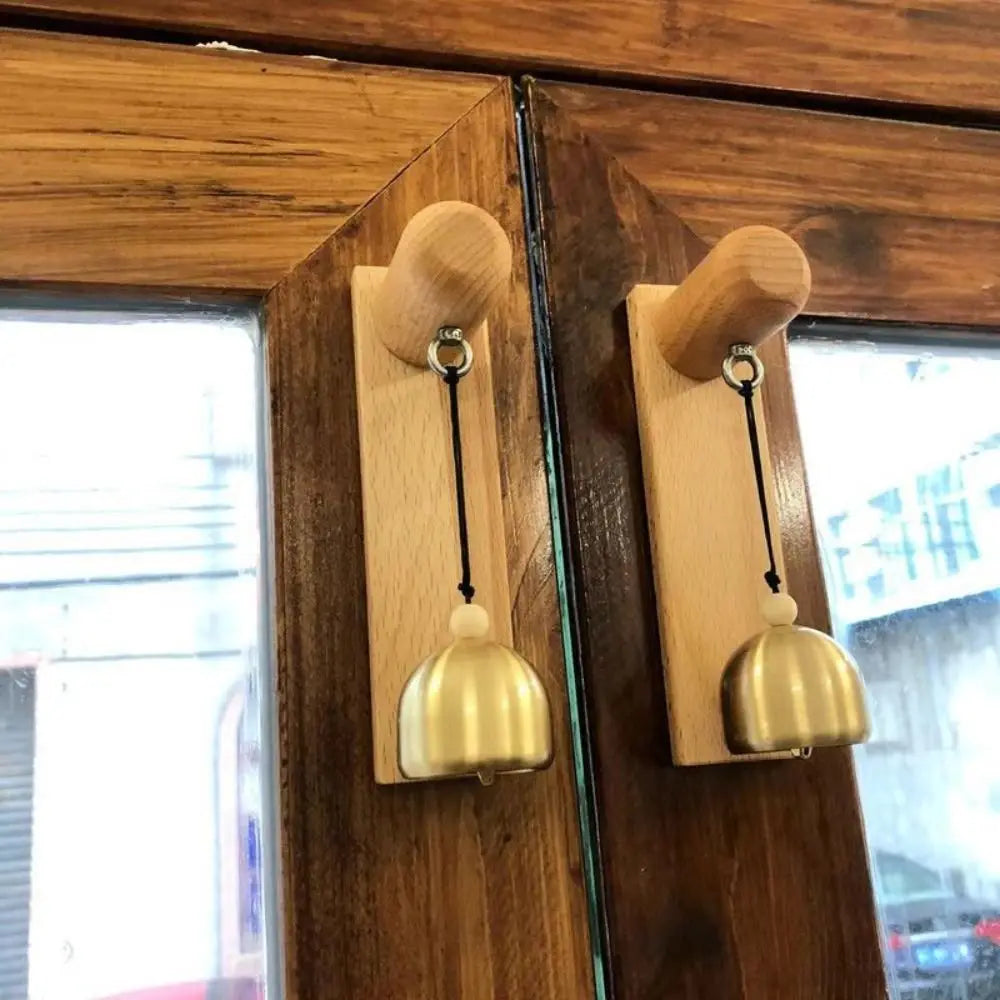 Wooden Door Bell Wind Chime – Japanese Style Shopkeeper Bell Decorative Door Bell Nixie