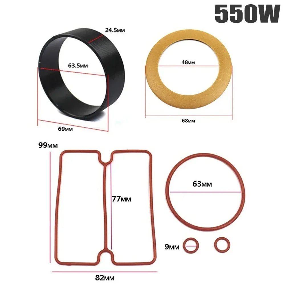 Air Compressor Piston Ring & Cylinder Sleeve Kit 550W–1500W Compressor Repair Kit Nixie for 550W