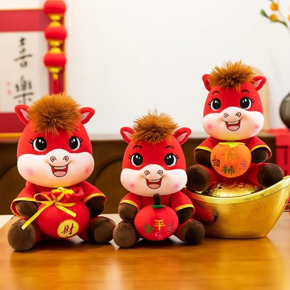 Chinese Zodiac Horse Plush Doll 20cm – Lunar New Year Gift