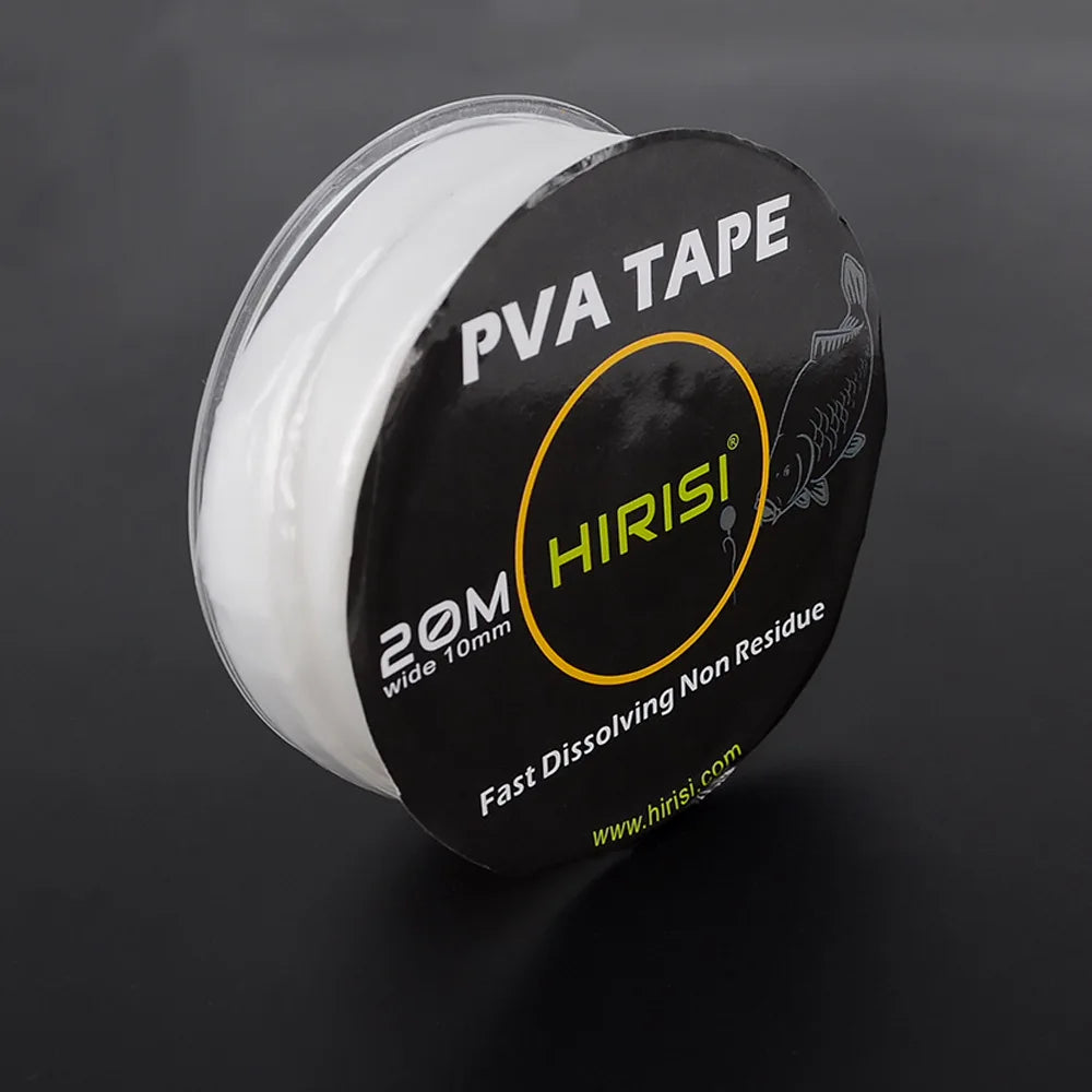 20m PVA Water-Soluble Tape – Carp Fishing Boilie Stringer PVA Fishing Tape Nixie Size 10mm X 20m