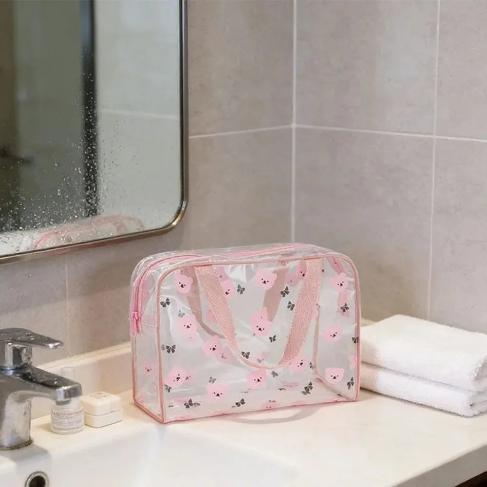 Portable Large Capacity PVC Waterproof Toiletry & Cosmetic Bag