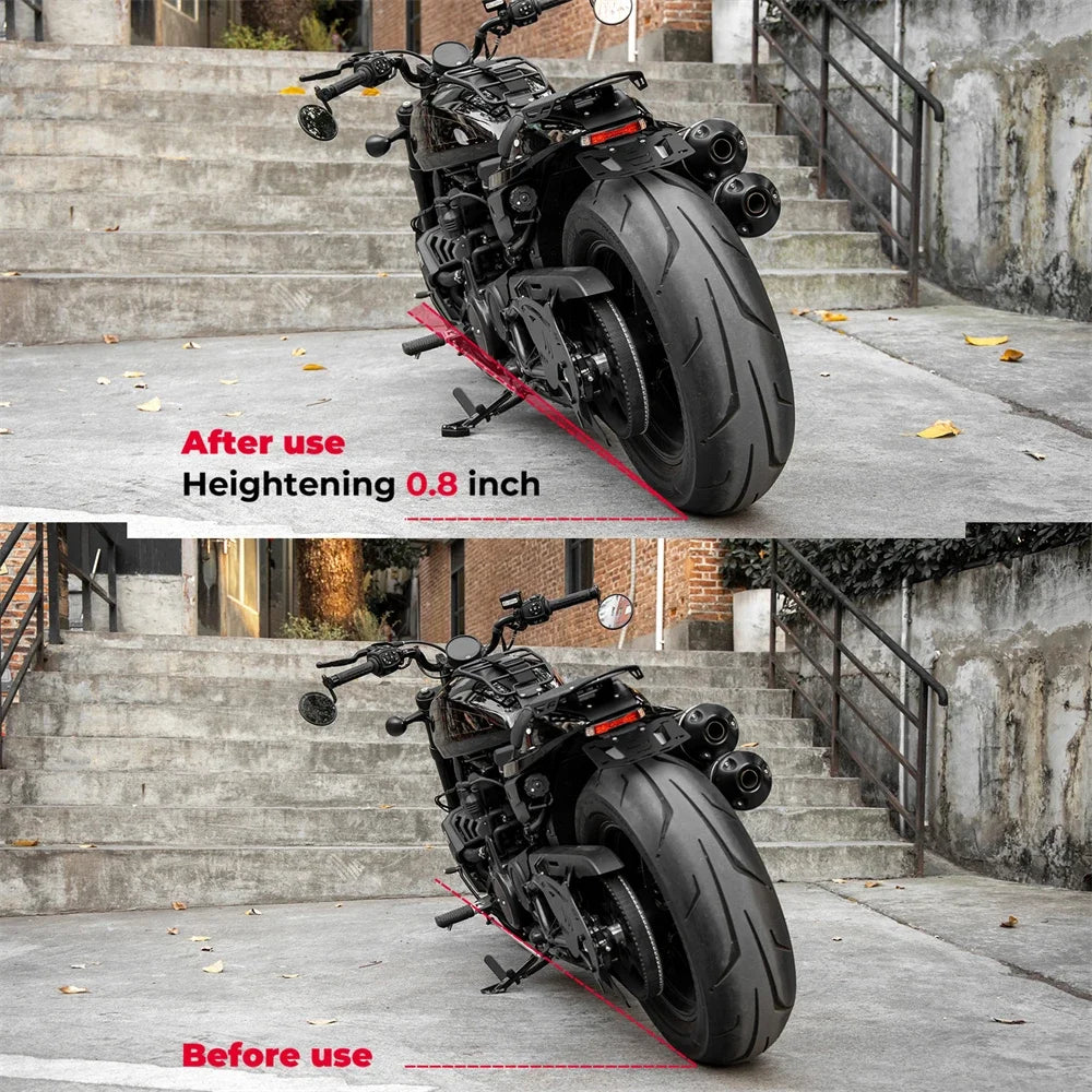 Kickstand Extender Pad for Sportster S RH1250 2021–2025 | CNC Aluminum Kickstand Extender Pad Nixie