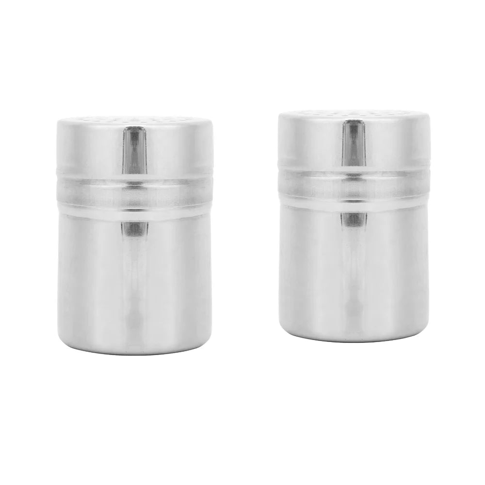 2PCS Stainless Steel Toothpick Holder – Rotating Perforated Lid Toothpick Holder Nixie