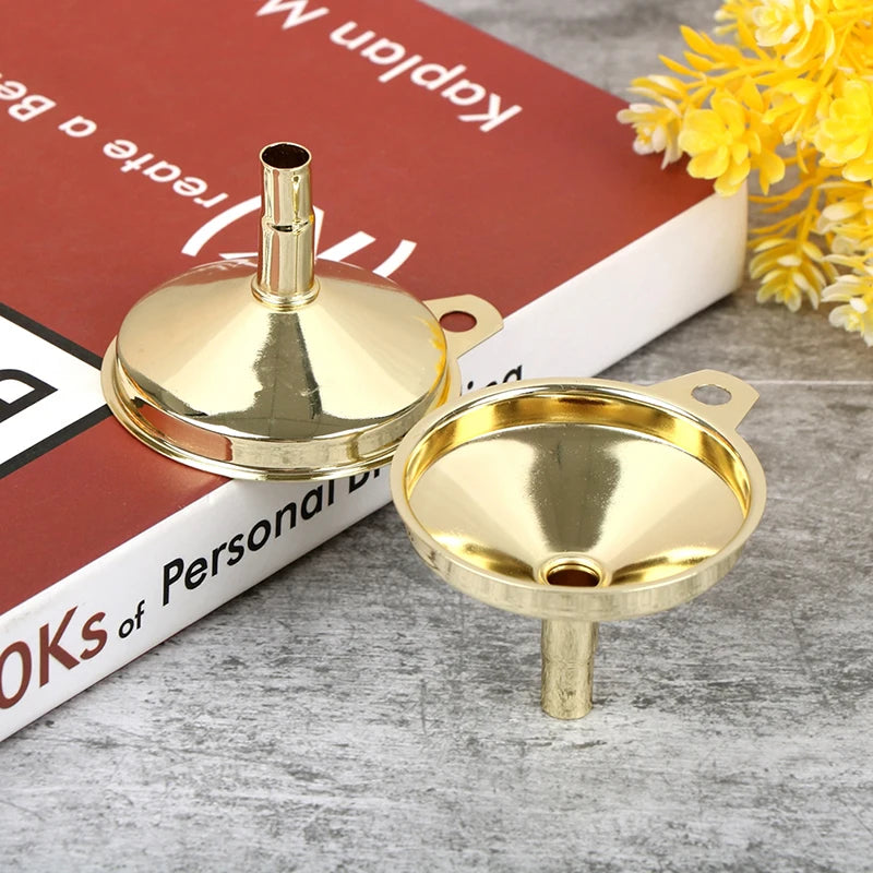 Gold Stainless Steel Kitchen Funnel – Oil & Liquid Dispenser Kitchen Funnel Nixie