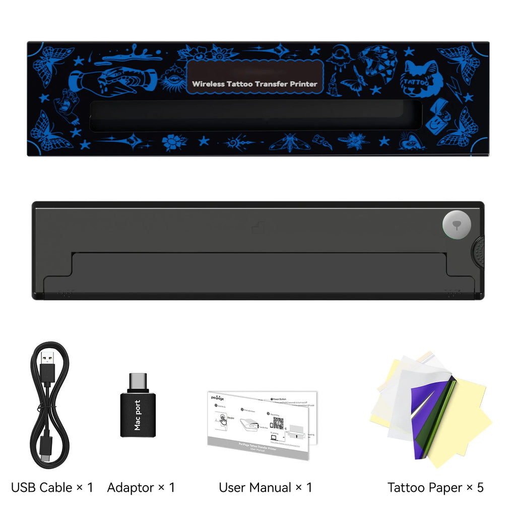 A4 Portable Thermal Tattoo Stencil Printer – Inkless Rechargeable