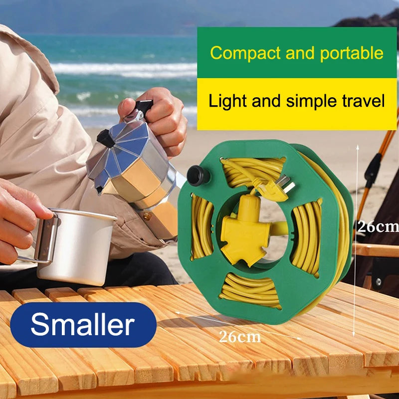 Portable Plastic Cable Winding Reel Wire Storage Organizer