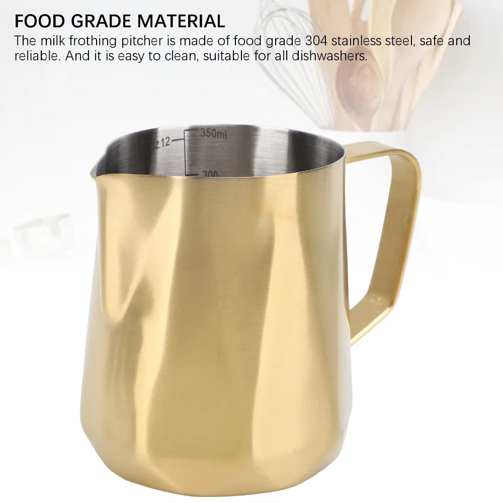 Nixie 350ml Stainless Steel Milk Frothing Pitcher – Latte Art Milk Frothing Pitcher Nixie